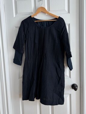 Japanese Designer Navy Layered Dress